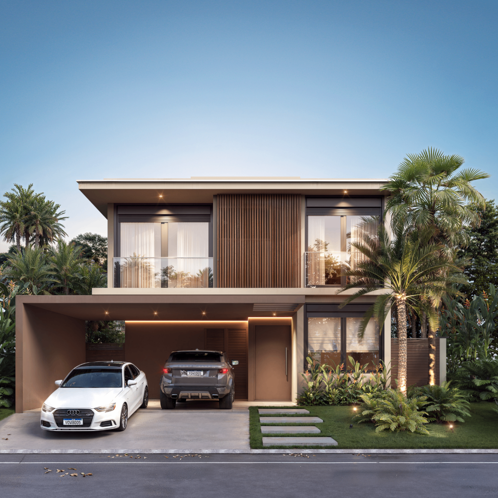 Fachada residencial — parceria Belò Design
