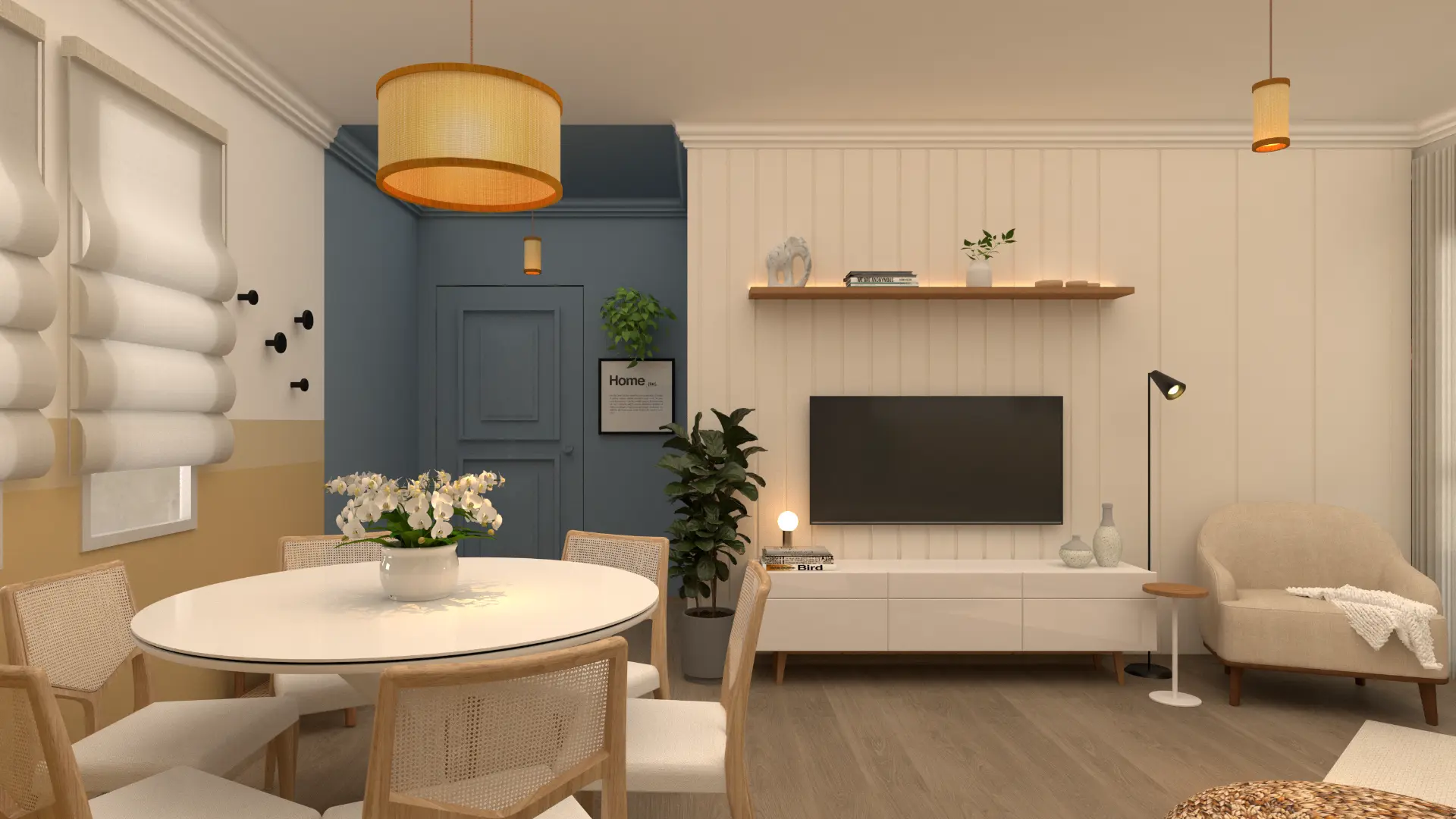 Sala de estar integrada — Paulínia