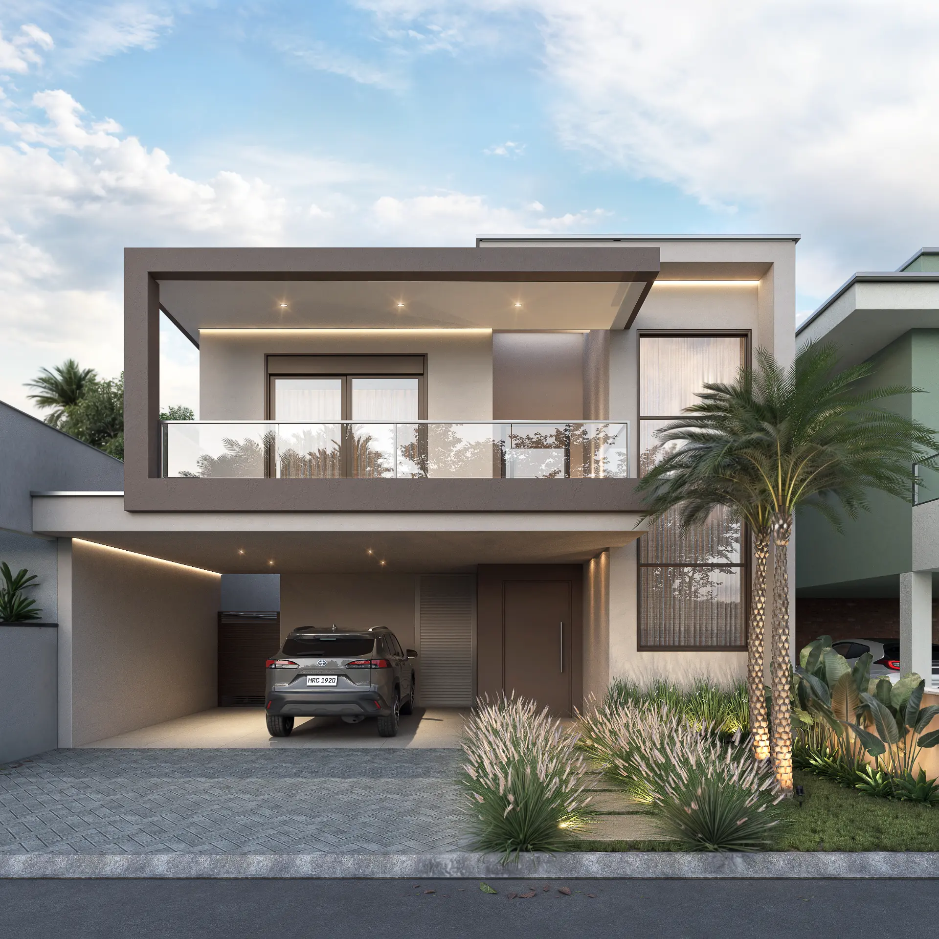 Fachada residencial — Monte Mor